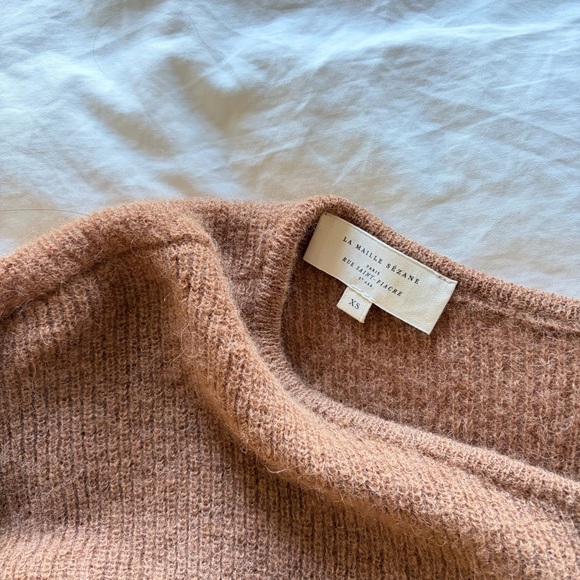 Sezane // Gaspard Cardigan in Camel Brown - Picture 8 of 9